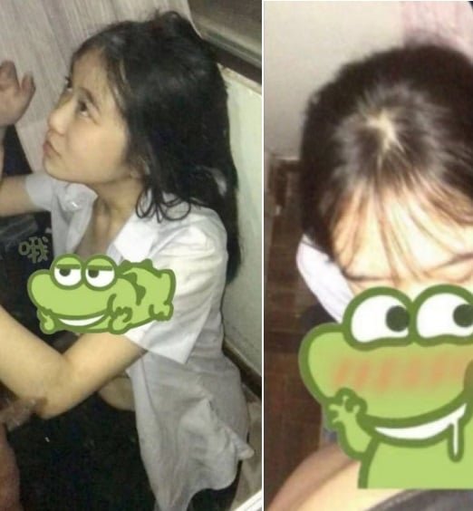 Hai em học sinh lớp quay clip sex