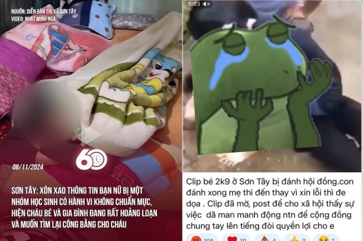 Clip địt nhau nữ sinh cấp 2 Sơn Tây khiến dân mạng phẫn nộ