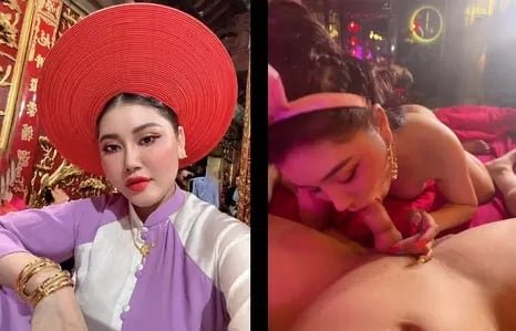 Cô liếm lồn anh chàng cút con cặc