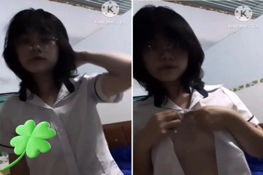 Nữ sinh hư hỏng quay video show vếu cho đồng đội coi