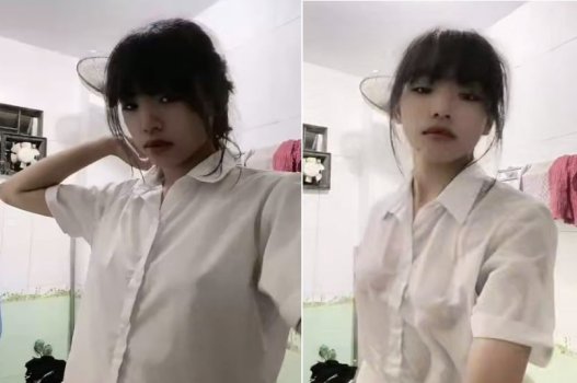 Nữ sinh gợi cảm tắm rồi cũng được lắm
